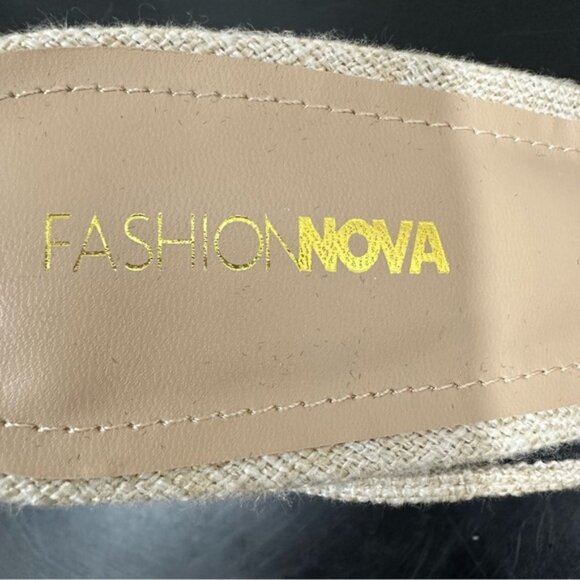 Fashion Nova square toe‎ cream 4.5” high heel women’s size 11 - Picture 7 of 8